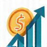 Icono de inversiones inteligentes